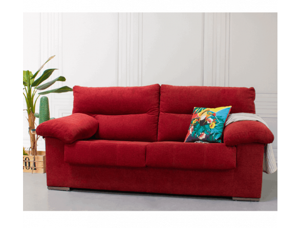 Comprar sofá barato cómodo|Precio sofás y más en Tuco.net PLAZAS 2 PLAZAS  Color ROJO PASION BELA 16