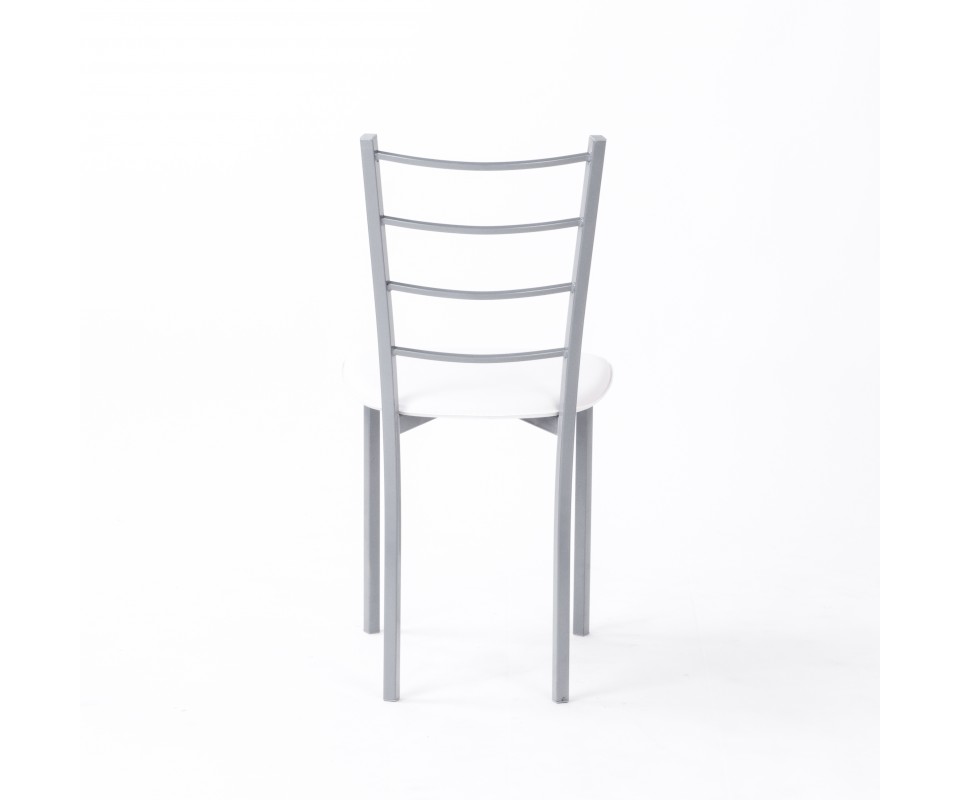 Comprar Silla de cocina metal y blanco barata| Comprar sillas de cocina