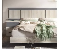 CABECERO SARASOTA MEDIDAS CAMA PARA SOMIER DE 135 CM COLOR CABECERO ALBO  NATURALE RAYADO