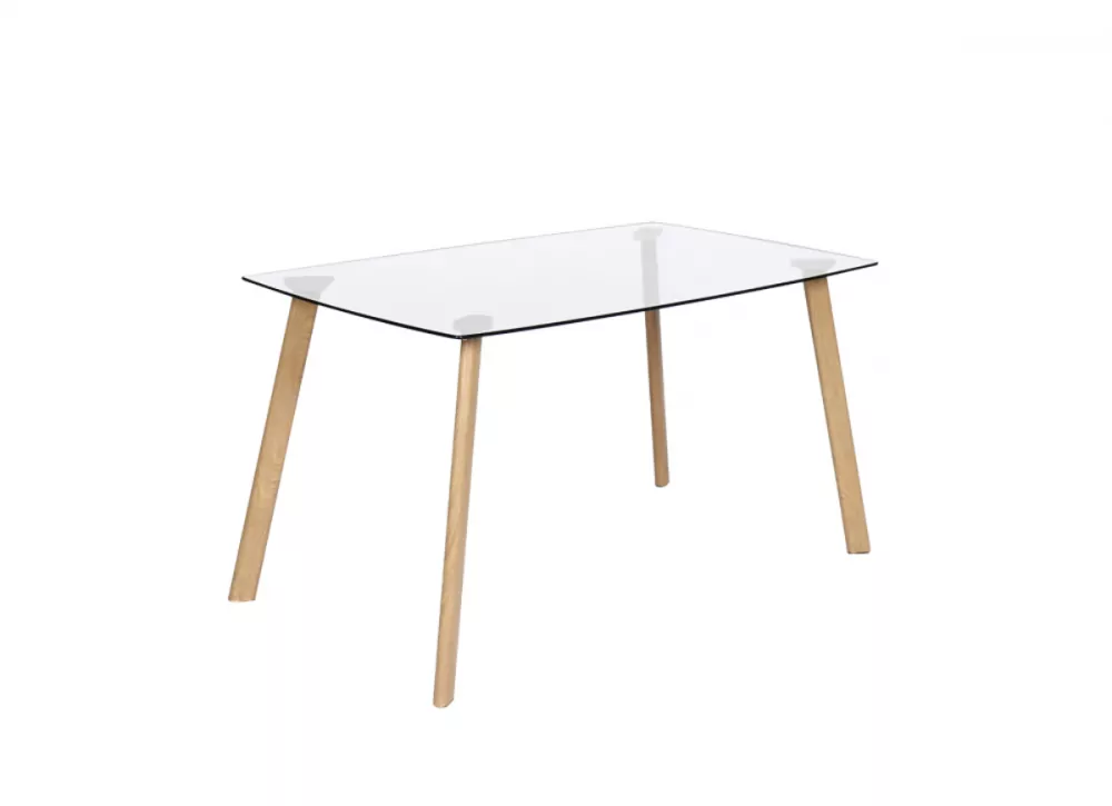 Mesa comedor tapa cristal DUBLIN Mesa comedor tapa cristal DUBLIN