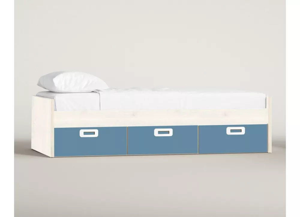 Cama Nido Drag 1 Cajón 3 Huecos De Almacenaje Blanco 60x194x97 Cm con  Ofertas en Carrefour