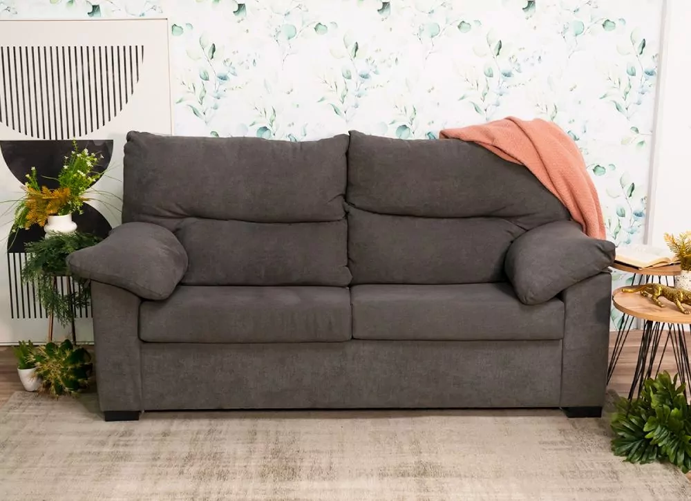 Comprar Sofa 3 plazas tamaño reducido SULLIVAN ELIGE EL COLOR GRIS OSCURO  DINO 1