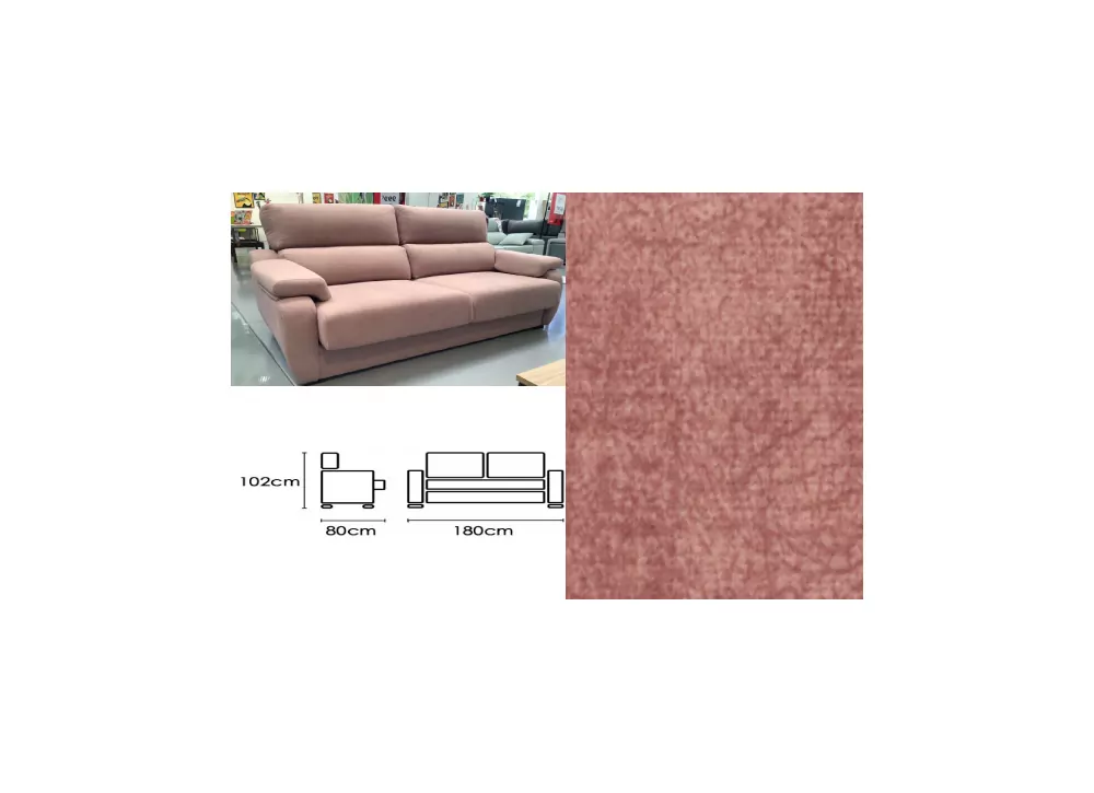 Comprar Sofa 2 plazas tamaño reducido SULLIVAN ELIGE EL COLOR GRIS OSCURO  DINO 1