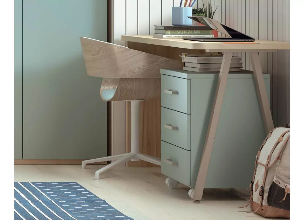 Silla de escritorio para despacho modelo LOOK base ruedas color blanco -  Sedutahome: Amazo…