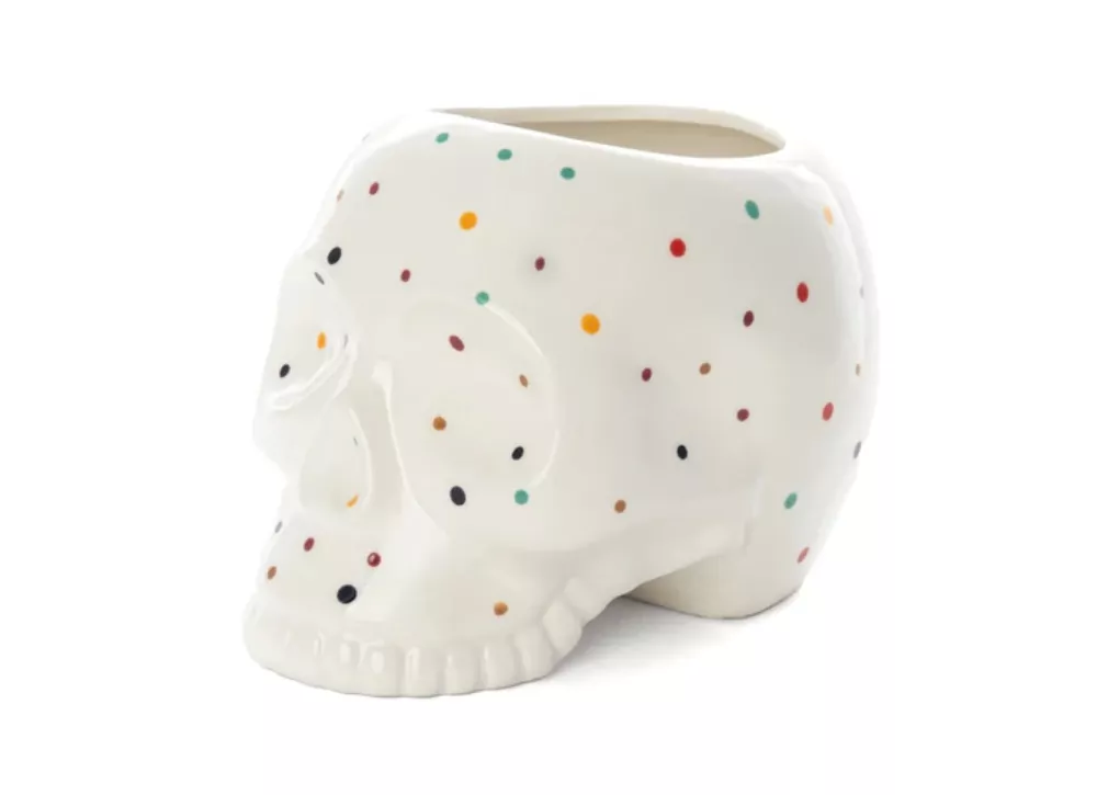 Macetero calavera con lunares LUNI