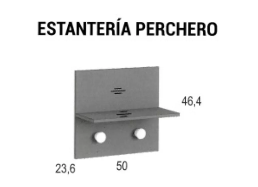 Rack de prateleira com 1 divisor horizontal CLEO