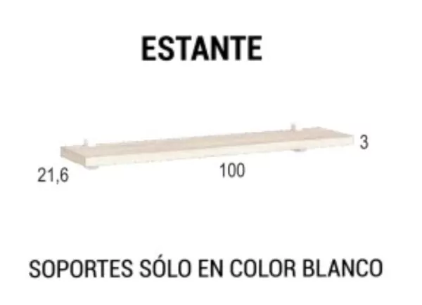 Estante de pared doble soporte pelicano CLEO Estante de pared doble soporte pelicano CLEO