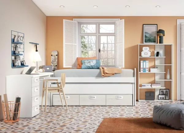 Estantería de 5 baldas escalonadas CLEO Estantería de 5 baldas escalonadas CLEO