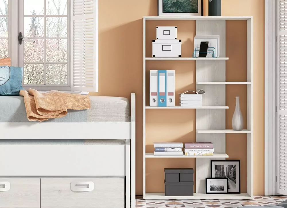 Estantería de 5 baldas escalonadas CLEO Estantería de 5 baldas escalonadas CLEO