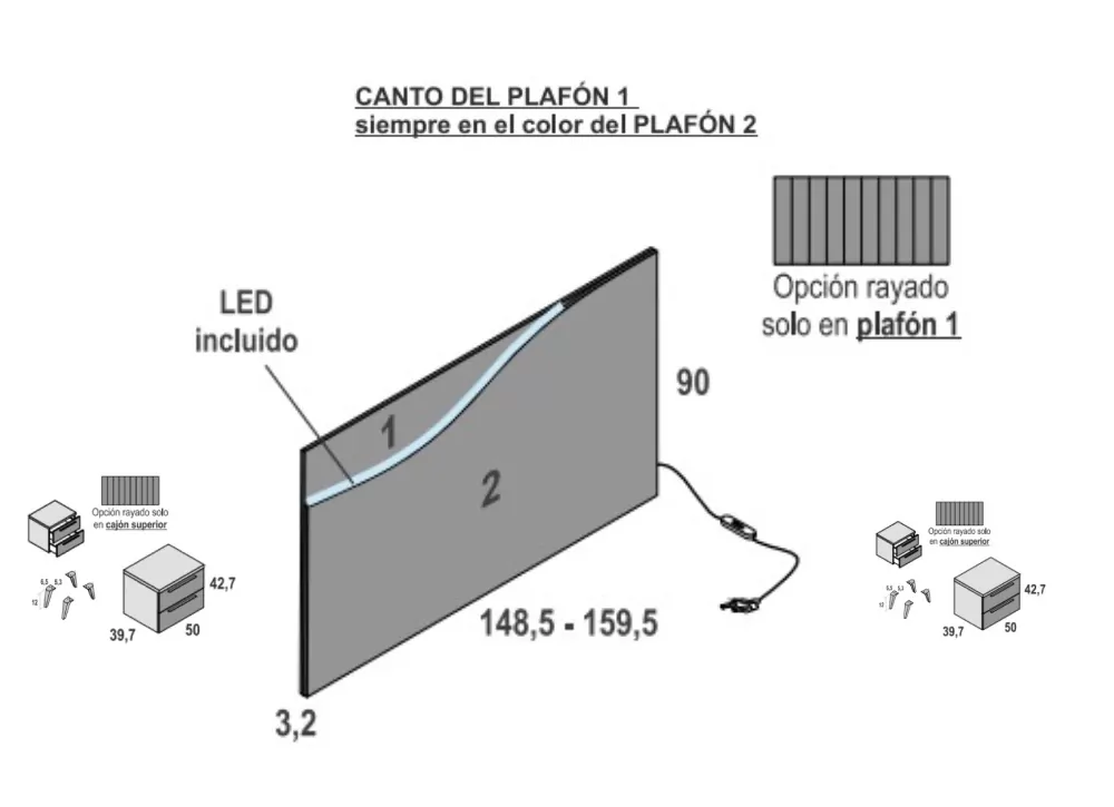 DORMITORIO MATRIMONIO MIAMI 1 DORMITORIO MATRIMONIO MIAMI 1