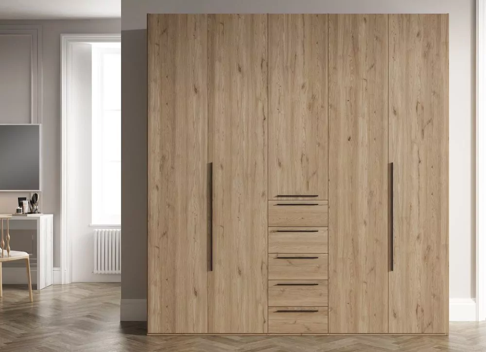 Roupeiro de 5 portas + 5 gavetas FLORIDA