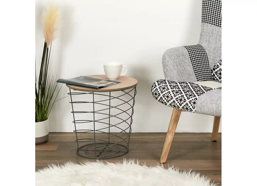 Tabela com hastes cinzas CUERA