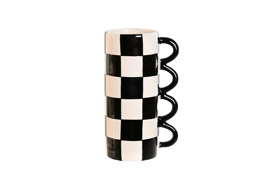 Jarrón de cerámica bicolor CINCINNATI Jarrón de cerámica bicolor CINCINNATI