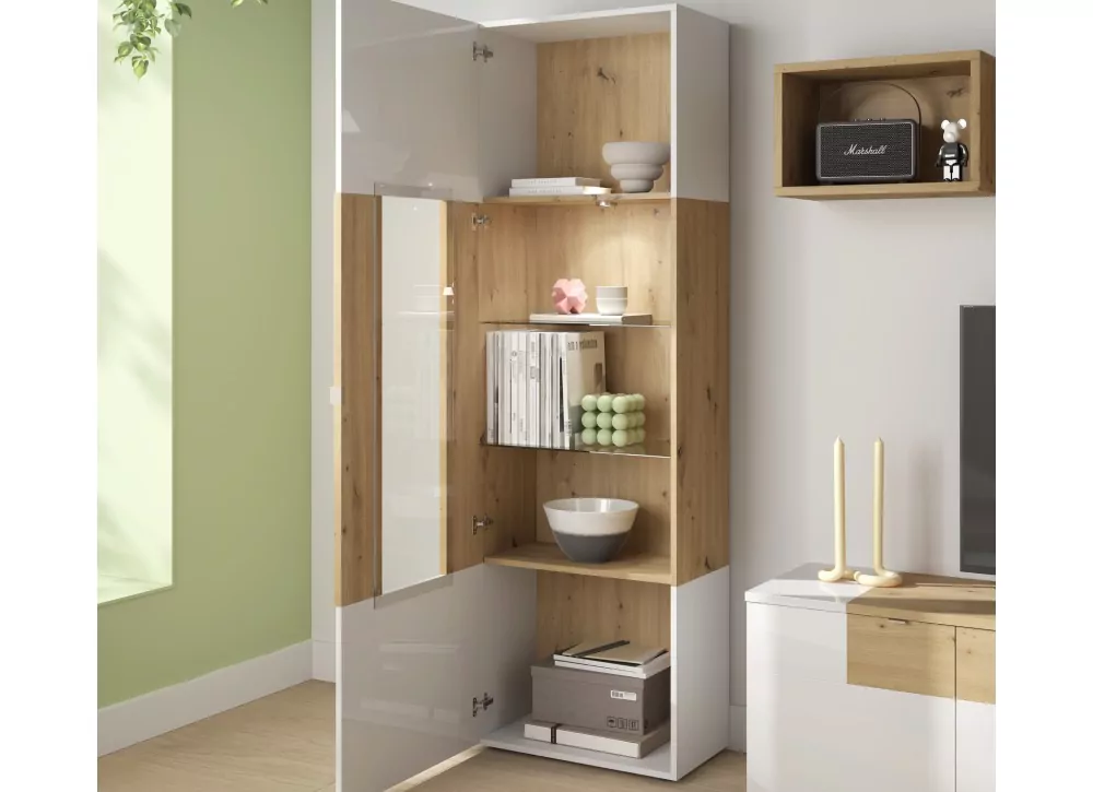 Librería de salón frente lacado SANTILLANA Librería de salón frente lacado SANTILLANA