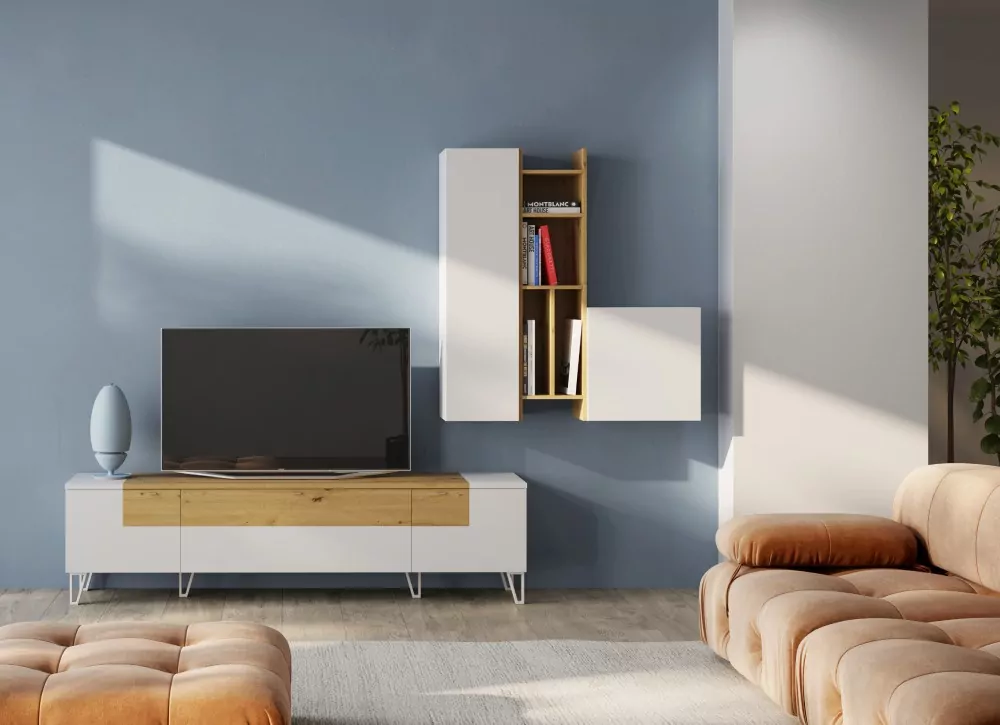 Biblioteca de salão em frente a ARNUERO lacado