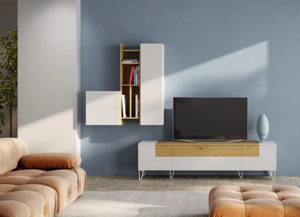 Biblioteca de salão em frente a ARNUERO lacado