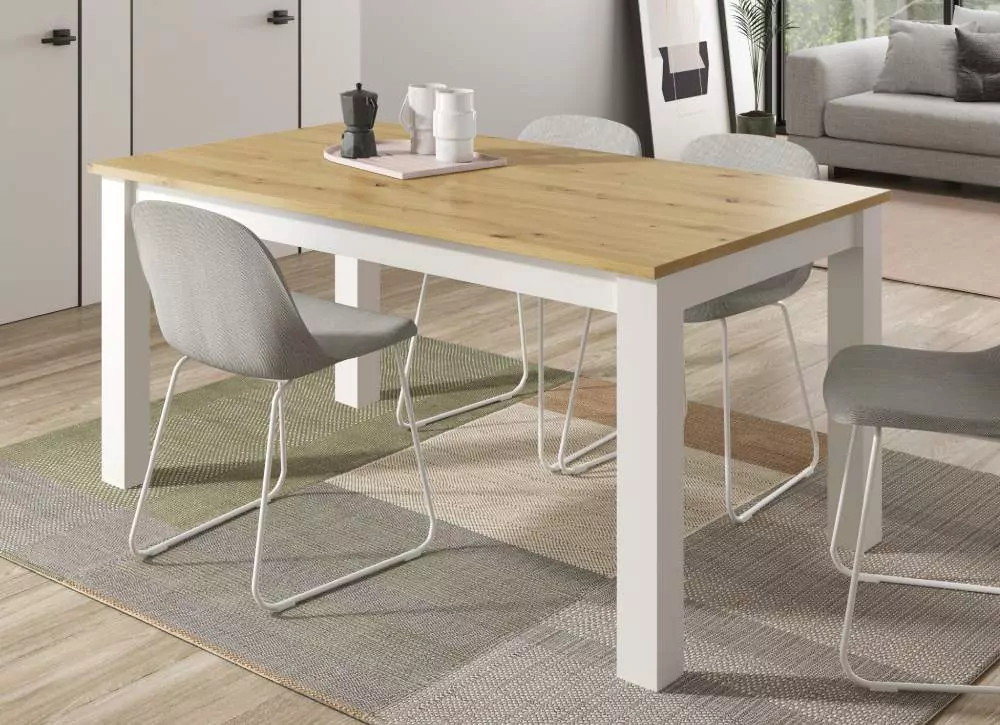 Mesa de jantar retangular extensível CANTÁBRICO