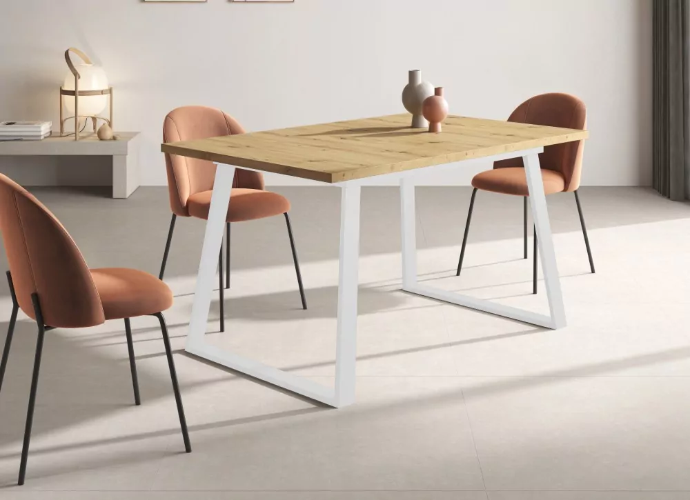 Mesa de jantar perna trapézio CANTÁBRICO