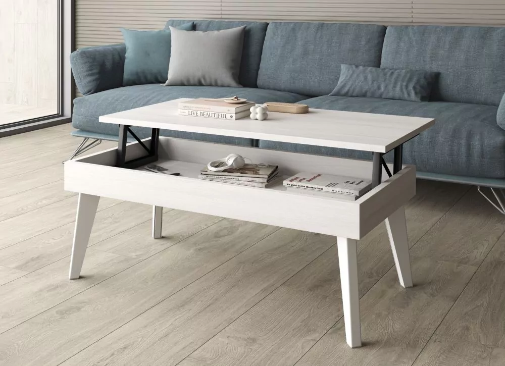 Mesa de centro elevable pata inclinada CANTABRICO Mesa de centro elevable pata inclinada CANTABRICO