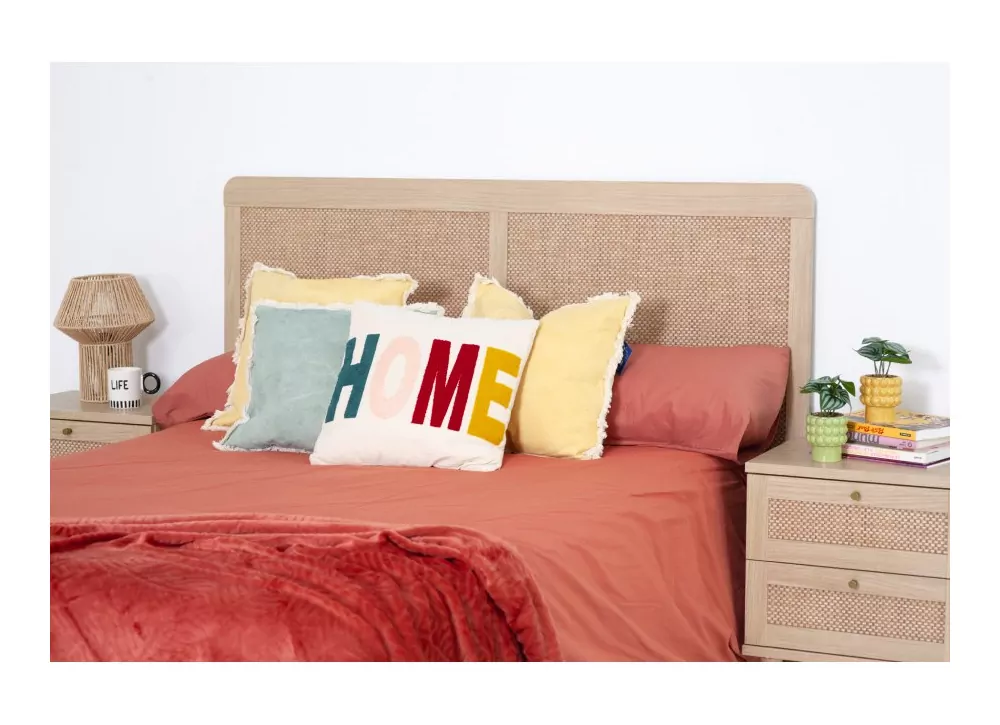 Cabeça de cama 135 ou 150 faia e rattan CALABRIA