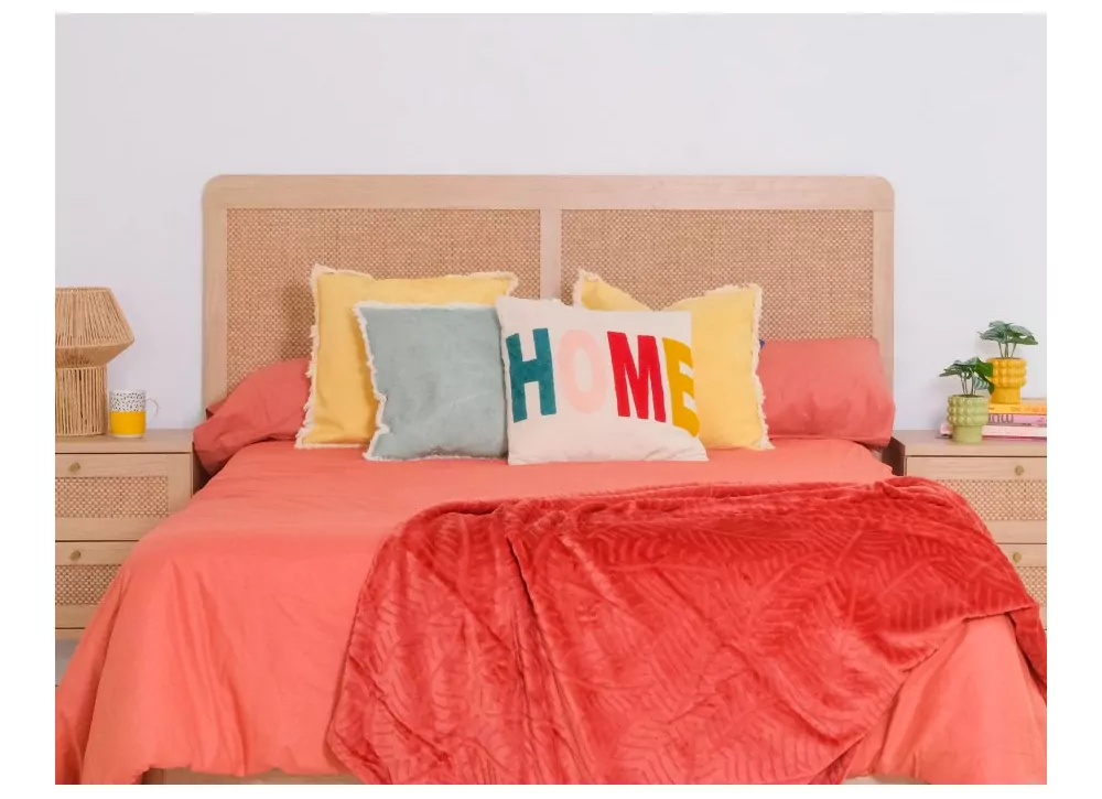 Cabeça de cama 135 ou 150 faia e rattan CALABRIA