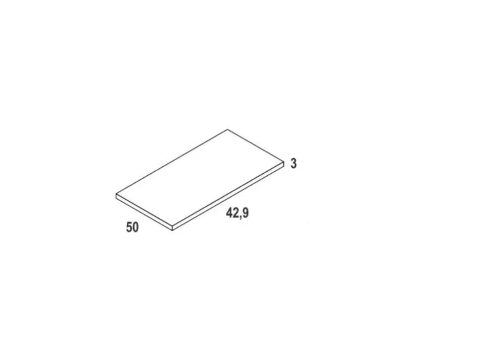 Prateleira fixa para armários FLORIDA