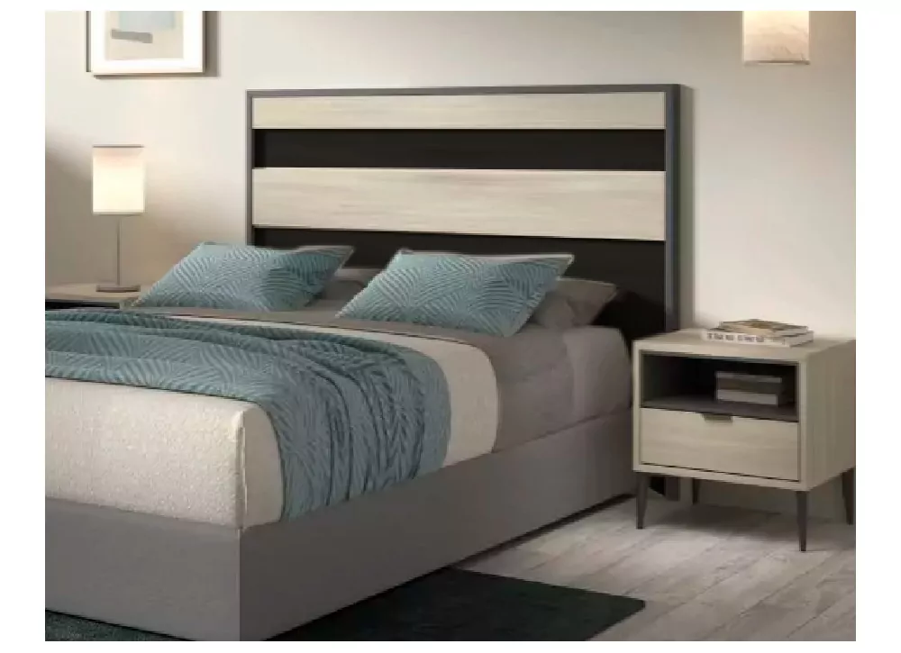 Cabecero + 2 mesitas 1 cajón 1 hueco y patas ECLIPSE Cabecero + 2 mesitas 1 cajón 1 hueco y patas ECLIPSE