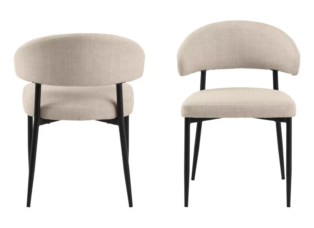 Pacote 2 cadeiras com encosto VEGA