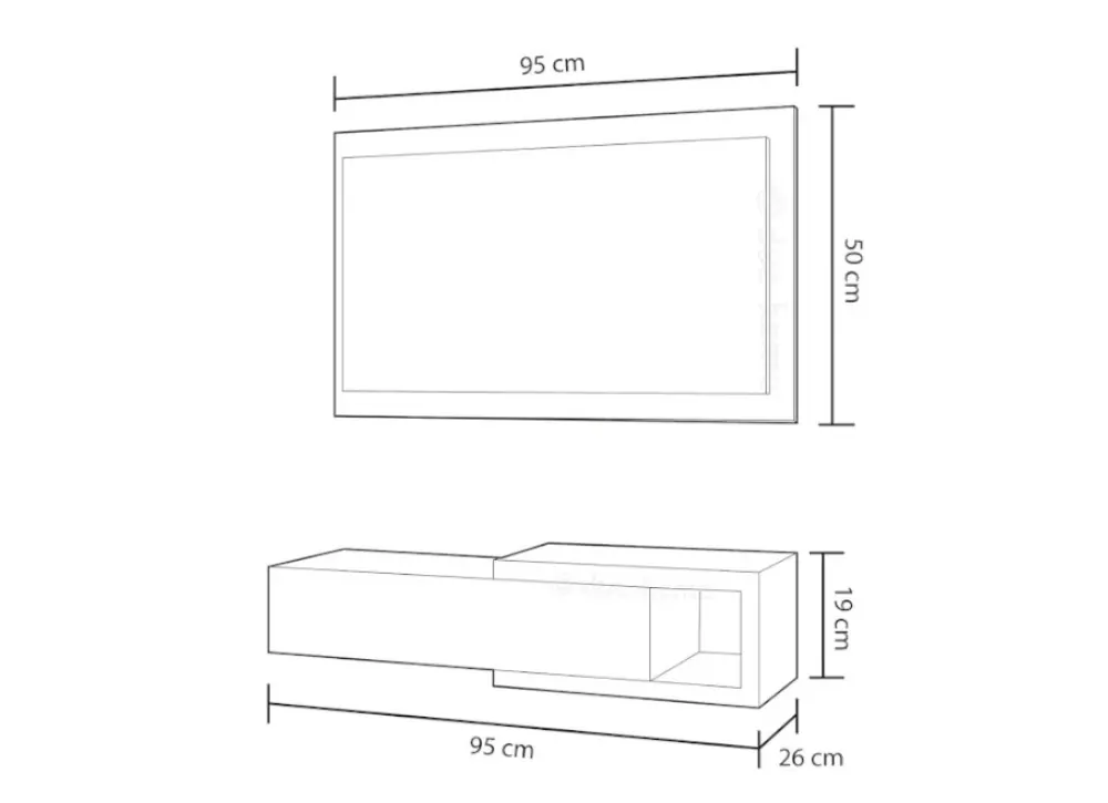Receptor com espelho DANNA Receptor com espelho DANNA