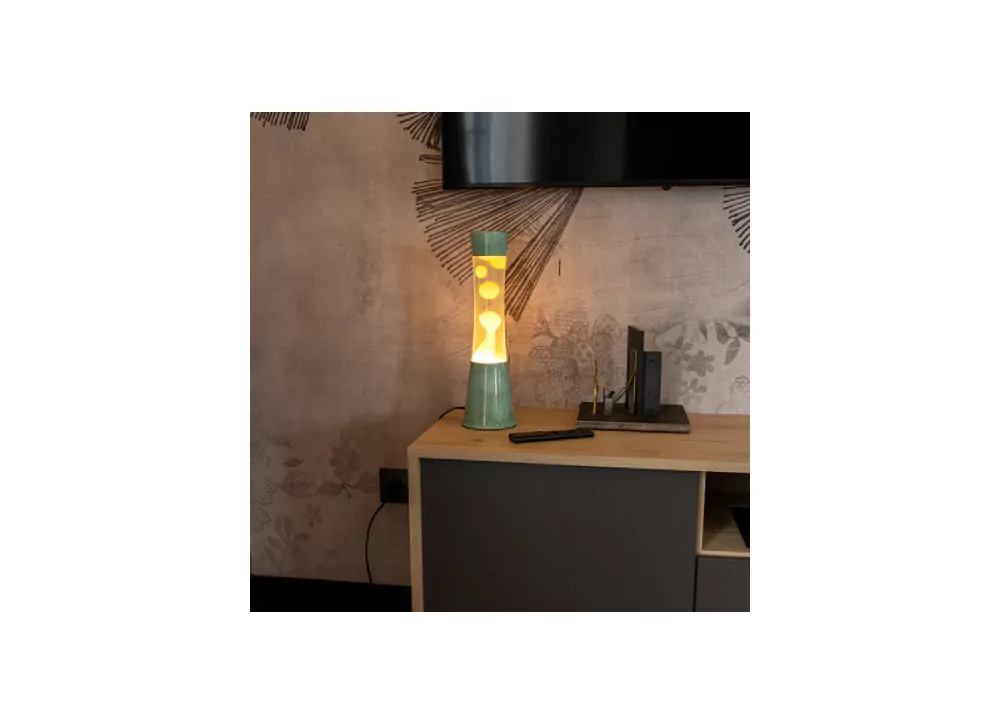 Lâmpada de lava verde de menta de COLUMBA