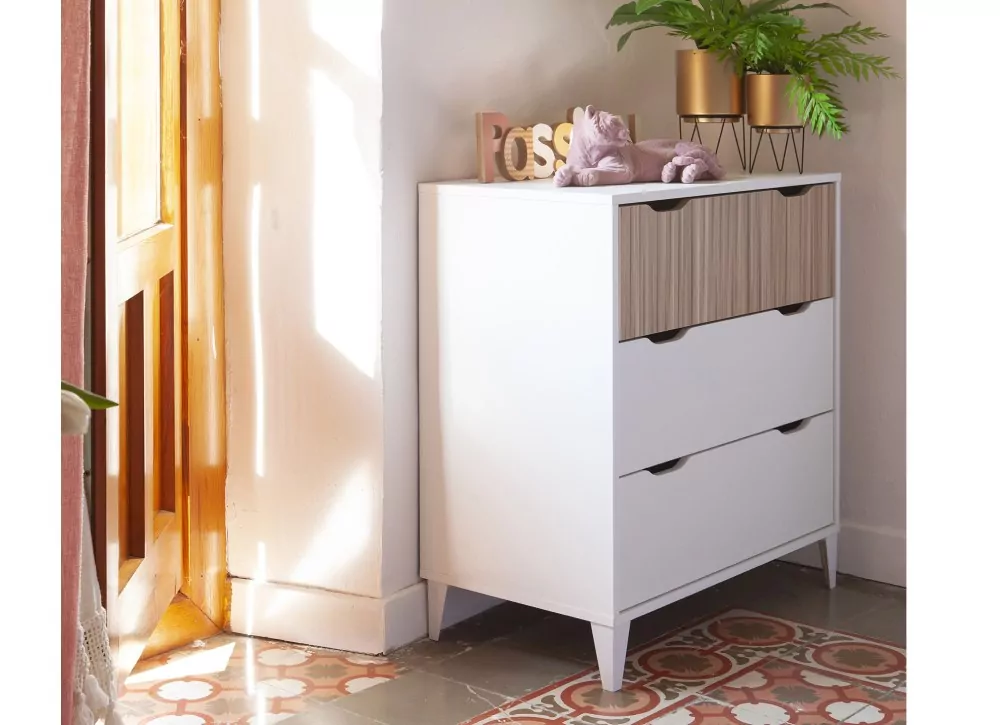 3 gavetas confortáveis SAMANTA