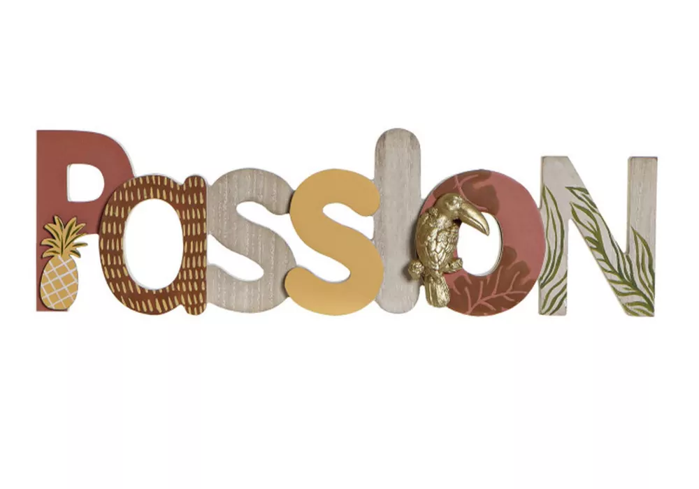 Decoración de letras PASSION Decoración de letras PASSION