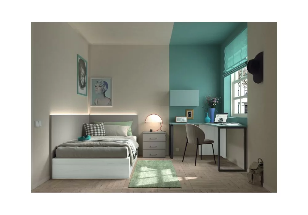 Mesa estudio cajonera 3 cajones corban PLUS Mesa estudio cajonera 3 cajones corban PLUS