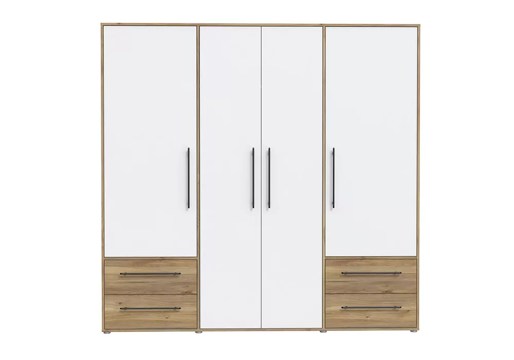 Armario con 4 puertas batientes y 4 cajones PRIMAVERA Armario con 4 puertas batientes y 4 cajones PRIMAVERA
