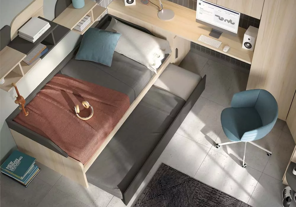 Cama de ninho com coroa e arraste de 90 ou 105 PLUS