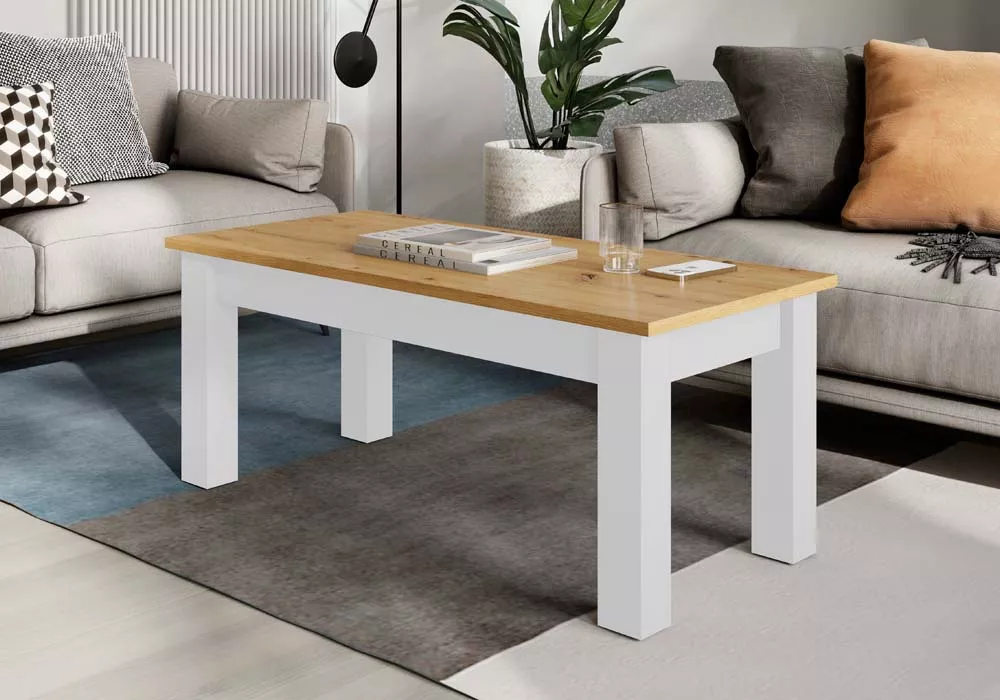 Mesa de centro elevatória de pé quadrado CANTABRICO