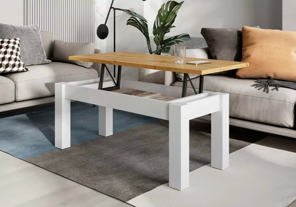 Mesa de centro elevatória de pé quadrado CANTABRICO