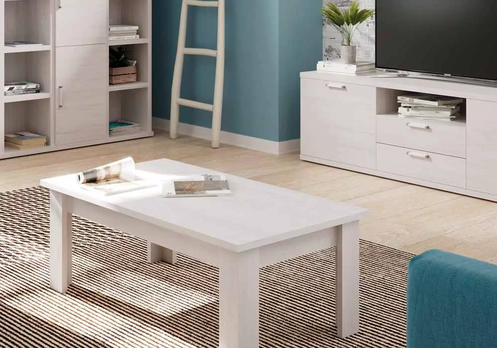 Mesa de centro elevable pata en L CANTABRICO