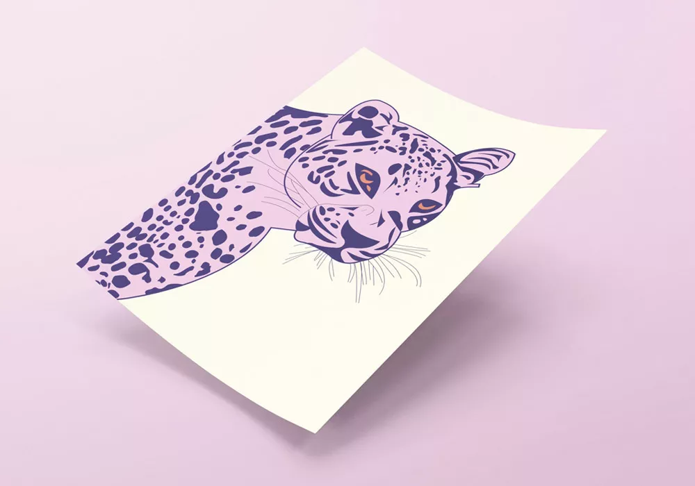 Lámina decorativa pink PANTHER Lámina decorativa pink PANTHER