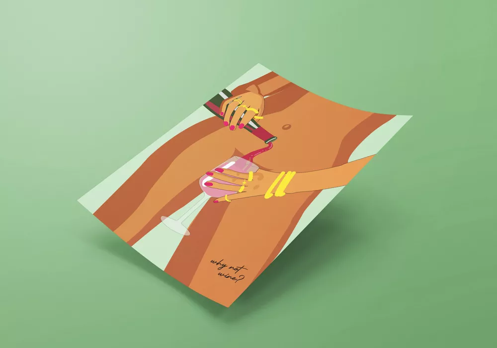 Lámina decorativa why not WINE Lámina decorativa why not WINE