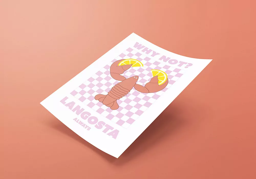 Lámina decorativa LANGOSTA Lámina decorativa LANGOSTA