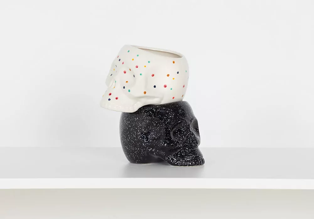 Crânio Macetero com luas LUNI